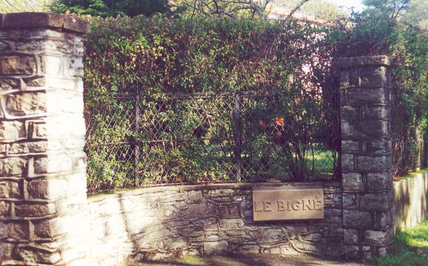 Plaque de la maison "Le Bigné"